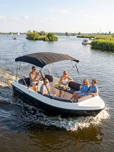 Elektrische sloep van Huurboot Vinkeveen in Vinkeveen